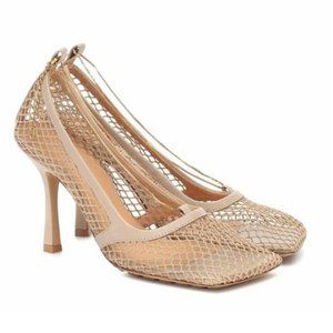 Bottega Veneta Stretch Mesh Pumps 37.5 NIB